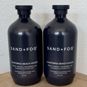 Sand‎ + Fog California Beach House Body Wash Shower Gel X2  32 Oz NEW
